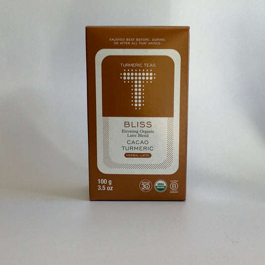 Turmeric Tea | BLISS | Elevating Organic Turmeric Cacao Latte Blend (Powder)-100g