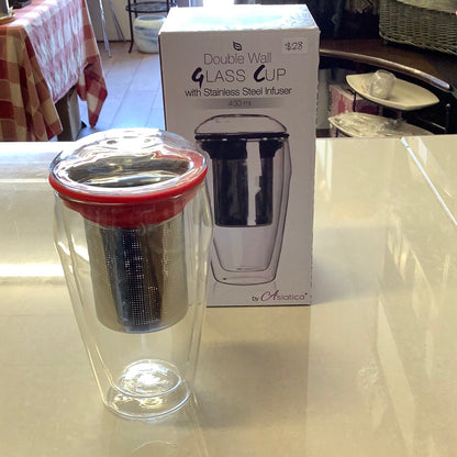 Glass Tumbler w Infuser (Not for Shipping Orders)
